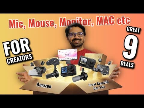 9 Great Gadgets Deals For Creators - Amazon Great Republic Day Sale