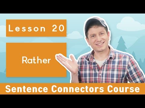 Korean Sentence Connectors With Billy Go | #20: Rather