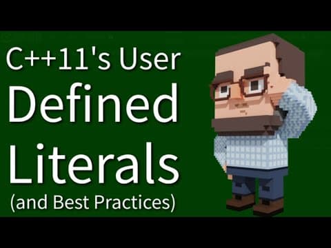 C++ Weekly - Ep 489 - C++11's User Defined Literals