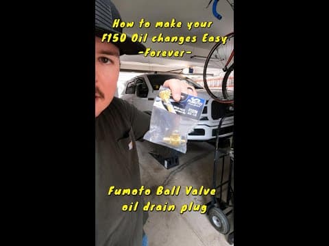 Make Oil Changes Easy Forever on Your F-150 | Fumoto Drain Valve Install