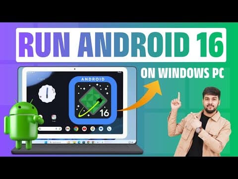 How To Run Android 16 With Play Store On Windows Pc Or Laptop #android16 #windows