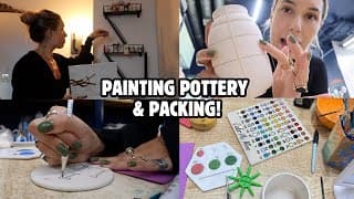 Painting Pottery + Starting To Pack For The Move!