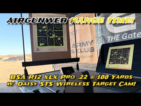 Daisy Sts Wireless Target Camera 100 Yard Tests With Bsa R12 Xlx Pro .22, Hawke Optics, Jts Pellets!