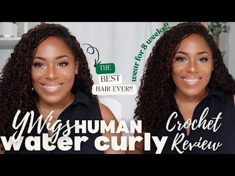 My Favorite Human Hair Crochet To Date?!?| Ywigs Water Curly Human Crochet Review| Lia Lavon