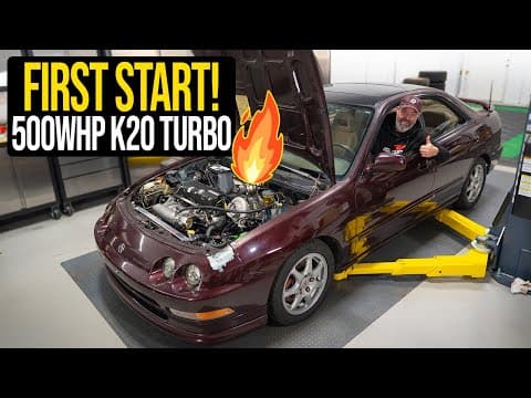 Neglected Integra Gs-r K-swap Build - First Start!
