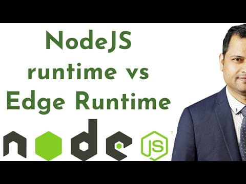 Nodejs Runtime Vs Edge Runtime Demo Using Nextjs Api Route