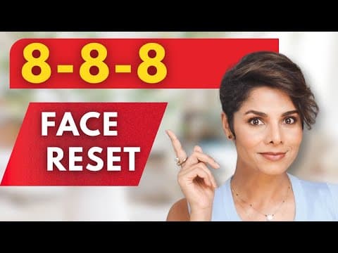 8-8-8 Face Yoga Method To Lift Sagging Skin & Tighten Your Neck Naturally