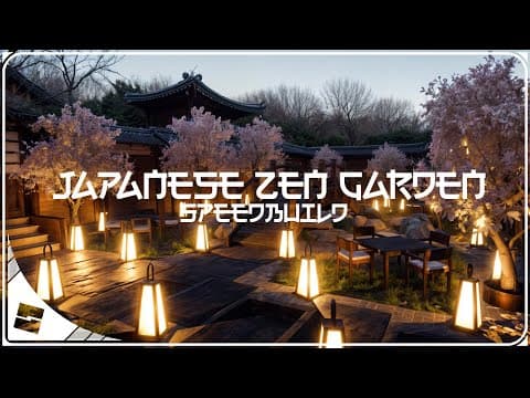 Roblox Studio | [speedbuild] Aesthetic Japanese Zen Garden 🏮