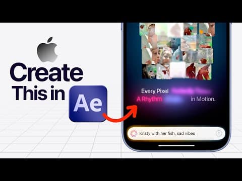 Create Apple's Ui Text Animation In After Effects | Simple And Easy | After Effects Tutorial.