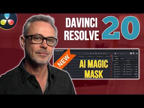New! Ai Magic Mask Tutorial In Davinci Resolve 20  - Using A Real Netflix Show!