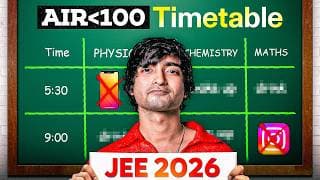 Crack Jee Mains 2026 With Perfect Timetable Like An Iitian