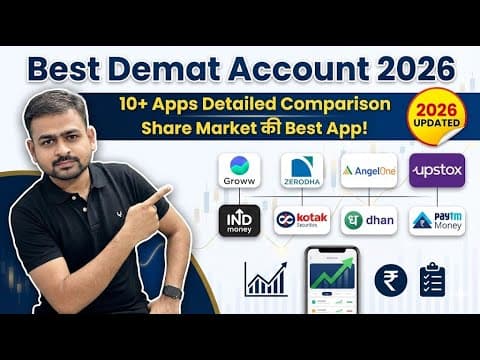 Best Demat Account In India 2026 | Best Share Market App In India | Zero Brokerage Demat Account