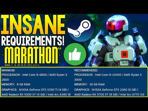 The Marathon Pc System Requirements Are Actually Insane!