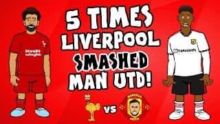 5 Times Liverpool Smashed Manchester United🔥