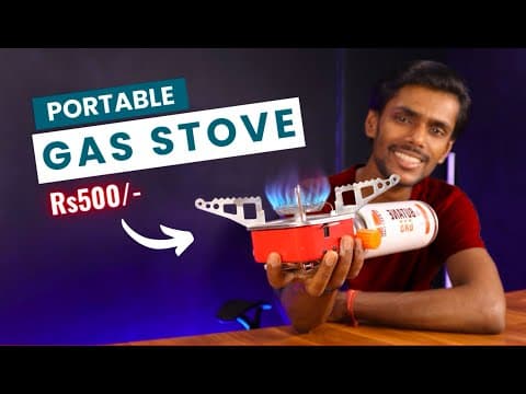 Portable Mini Gas Stove with Gas Cartridge - Rs500/- 🔥