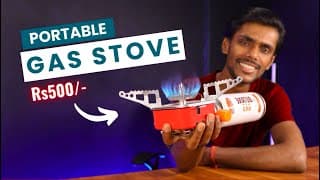 Portable Mini Gas Stove with Gas Cartridge - Rs500/- 🔥