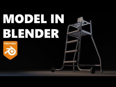 Modeling The Lifeguard Chair - Blender Tutorial
