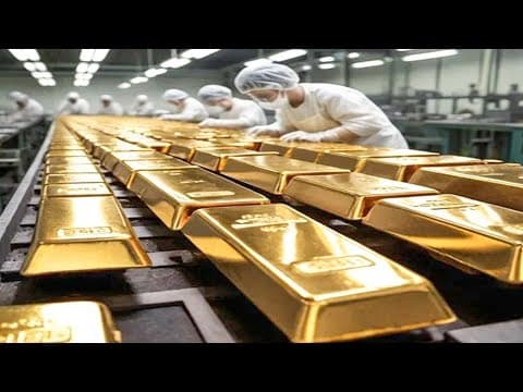 Largest African Pure Gold Mining & Refining Factory - Making Process Of 1-tonne Gold Coin