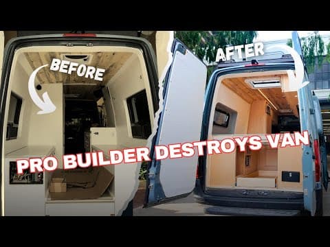 Exposing A Horrible Van Build — Full Repair & Rebuild Tour
