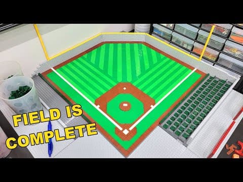 Field Is Done! | Lego Baseball Stadium Moc