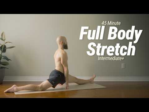 45 Minute Full Body Stretch | Intermediate+, Standing & Floor Deep Stretching | No Talking