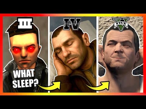 Evolution Of Sleep Logic In Gta Games! (gta 3 → Gta 5)