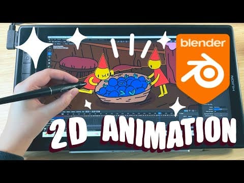 Stepping Out Of My Comfort Zone! 2d Animation In Blender Grease Pencil
