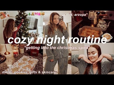 Cozy Winter/christmas Night Routine In My New Apartment 2025 🧸🎄 Getting In The Christmas Spirit
