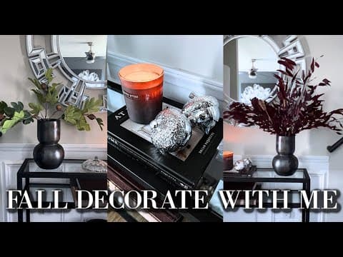 Fall Decorate With Me|luxe Entryway Styling For Less