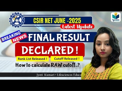 Csir Result Declared || Csir Net June 2025 Result & Cutoff Released || Csir Update 2025