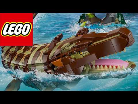 Lego 76974 Brick-built Mosasaurus Boat Mission - Jurassic World Set