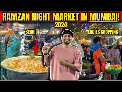 Ramzan Night Market In Mumbai! Ladies Shopping & Sehri Special! Jogeshwari, Mira Road & Kurla 2024!