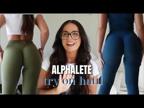 Alphalete Try On Activewear Review | Bodysuits For The Gym?? Invisible Scrunch Leggings?! & More!
