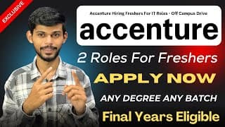Accenture Fresher Recruitment 2025 | Support Engineer | Test Planning | Qa Jobs | Apply Fast 😱