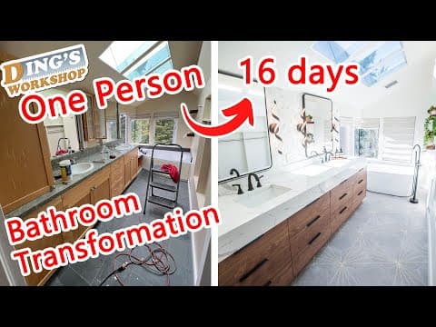 Diy Renovation In 16 Days | Dream Bathroom For My Wife | 送给老婆的梦想洗手间