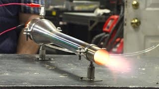 A Pulse Jet Engine That Runs On Gasoline