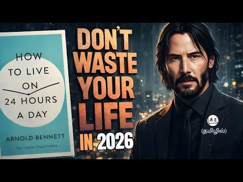 Stop Wasting Time | How To Live On 24 Hours A Day In Tamil | Ae Journal 2026 | Almost Everything