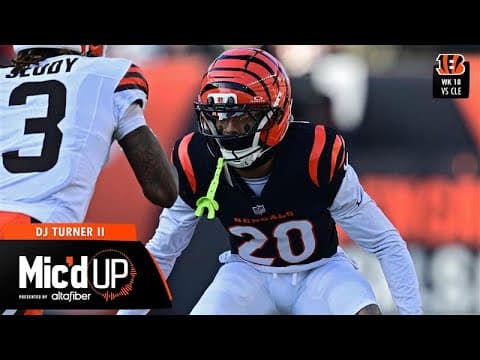 Dj Turner Ii Mic'd Up Vs Cleveland Browns Week 18 | 2025