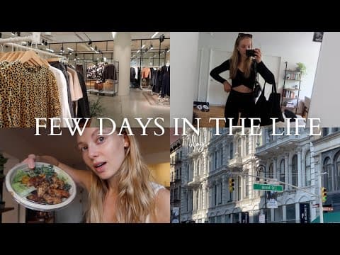 Vlog | Real Few Days Living In Nyc, Photoshoot Planning, Shopping For Fall, Alo Workout & Cooking!