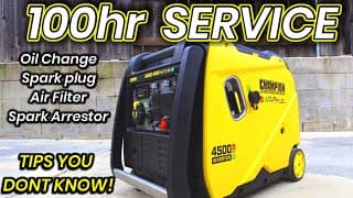 Champion Generator 4500 Oil Change & 100 Hr Service Plus Tips And Tricks
