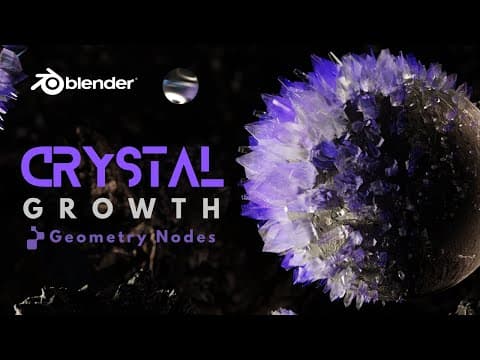 Procedural Crystal Growth In Blender
