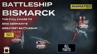 Battleship Bismarck: The Chase That Sank Nazi Germany's Battleship - Animated (all Parts)