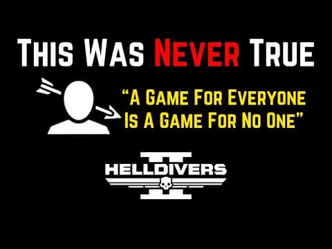 Helldivers Is A Solo Game That You Can Play With Friends