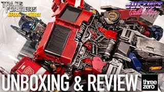 Transformers Optimus Prime Cybertron Mode Threezero Unboxing & Review
