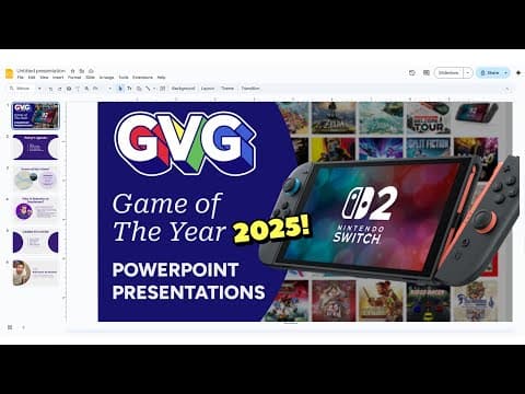 Game Of The Year 2025 - Powerpoint Showdown