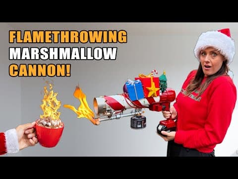Flamethrowing Marshmallow Cannon!