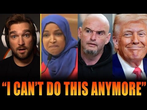 John Fetterman Quits Democrat Party As Ilhan Omar Has Meltdown On Air