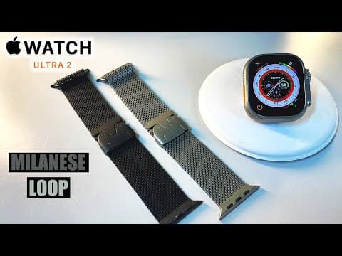 New 2025 Milanese Loops For Apple Watch Ultra 3 (both Colors, Silver & Black) Review& Hands-on