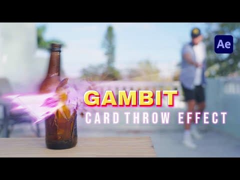 Gambit Card Throw Effect - After Effects