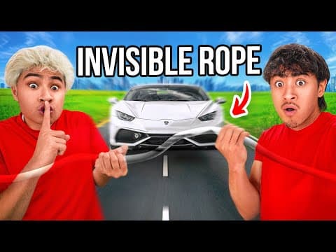 Epic Invisible Rope Prank!